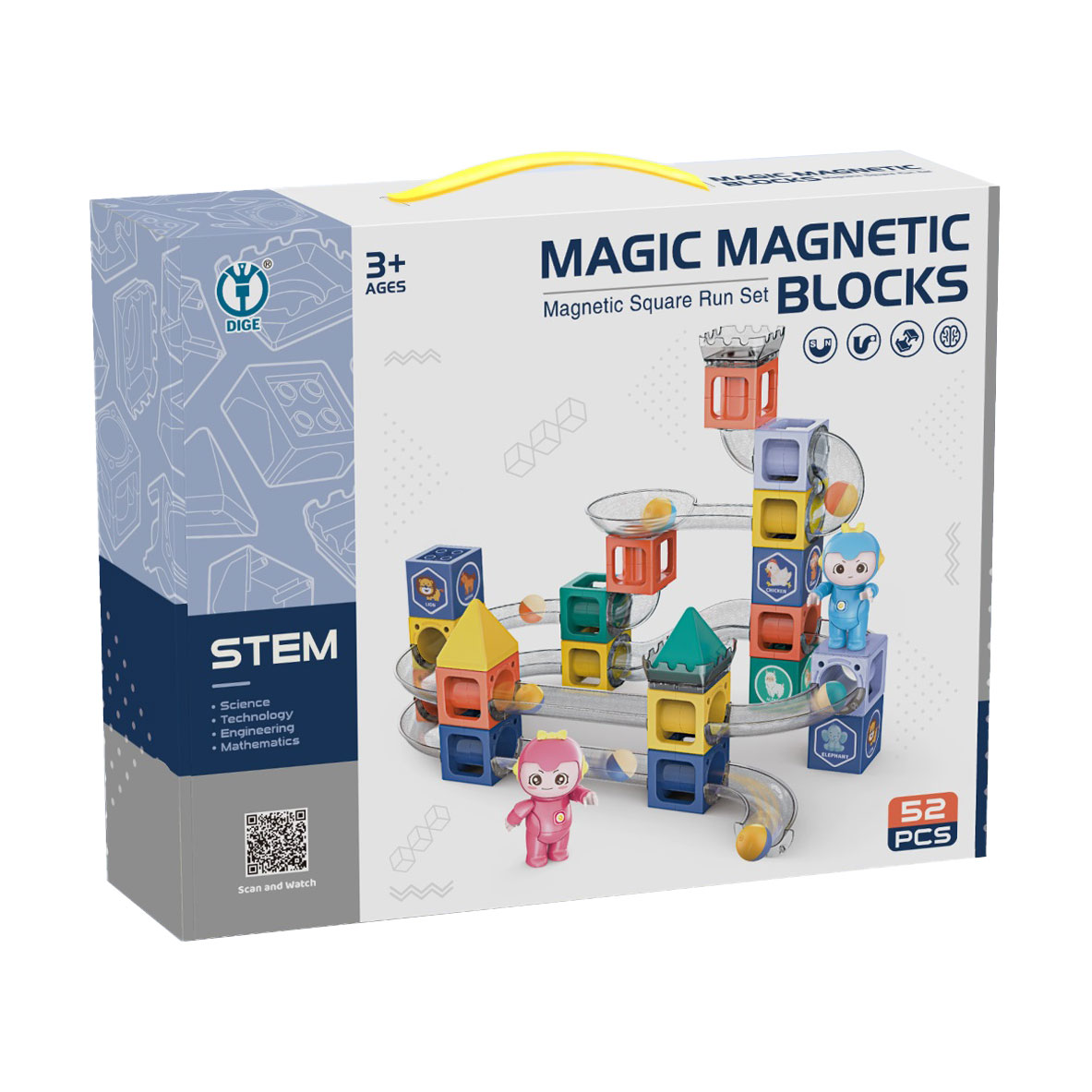 Дитячий магнітний конструктор Capable Toys з кульками, від 3 років (MH620844)